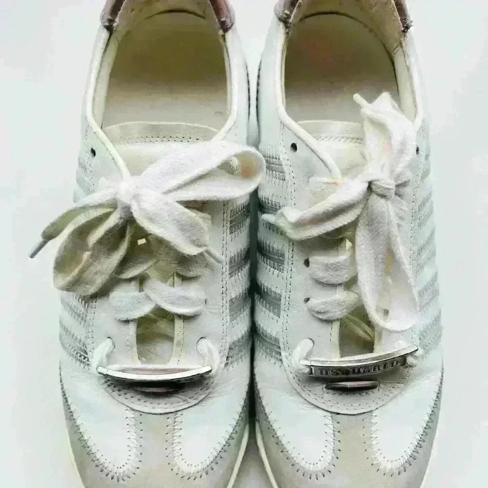 DSquared Leather Stripe Sneakers